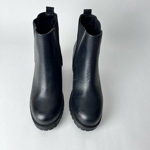 Black Booties w/ Block Heel